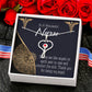 Nurses are Like Angels Heart Scope Necklace Red Swarovski Crystal Adjustable Chain 18-22"-Express Your Love Gifts