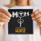 Mom Nurse Heart Scope Necklace Red Swarovski Crystal Adjustable Chain 18-22"-Express Your Love Gifts