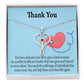 Gift Idea For Hospital Staff Heart Scope Necklace Red Swarovski Crystal Adjustable Chain 18-22"-Express Your Love Gifts