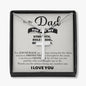 Strength, Role Model, Bestfriend Dad Artisan Cross Pendant Necklace with Adjustable Snake Chain – Gold or Stainless Steel-Express Your Love Gifts