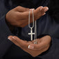 Strength, Role Model, Bestfriend Dad Artisan Cross Pendant Necklace with Adjustable Snake Chain – Gold or Stainless Steel-Express Your Love Gifts