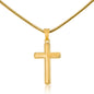 Dad Not Easy to Raise a Child Artisan Cross Pendant Necklace with Adjustable Snake Chain – Gold or Stainless Steel-Express Your Love Gifts