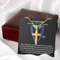 Amazing Dad Artisan Cross Pendant Necklace with Adjustable Snake Chain – Gold or Stainless Steel-Express Your Love Gifts