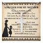 To Mom Prayer For My Mother Cross Card Necklace w Stainless Steel Pendant-Express Your Love Gifts