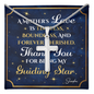 Personalized To Mom Guiding Star Cross Card Necklace w Stainless Steel Pendant-Express Your Love Gifts