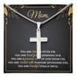 Personalized To Mom You Are Chosen Cross Card Necklace w Stainless Steel Pendant-Express Your Love Gifts
