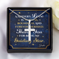 Personalized To Mom Guiding Star Cross Card Necklace w Stainless Steel Pendant-Express Your Love Gifts