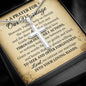 For Our Marriage Cross Card Necklace w Stainless Steel Pendant-Express Your Love Gifts