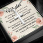 To Mom With Just a Smile's View Cross Card Necklace w Stainless Steel Pendant-Express Your Love Gifts