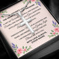 Personalized To Mom Mothers Love Under Cross Card Necklace w Stainless Steel Pendant-Express Your Love Gifts