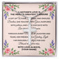 Personalized To Mom Mothers Love Cross Card Necklace w Stainless Steel Pendant-Express Your Love Gifts