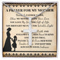 To Mom Prayer For My Mother Cross Card Necklace w Stainless Steel Pendant-Express Your Love Gifts