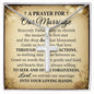 For Our Marriage Cross Card Necklace w Stainless Steel Pendant-Express Your Love Gifts