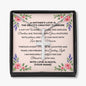 Personalized To Mom Mothers Love Under Cross Card Necklace w Stainless Steel Pendant-Express Your Love Gifts