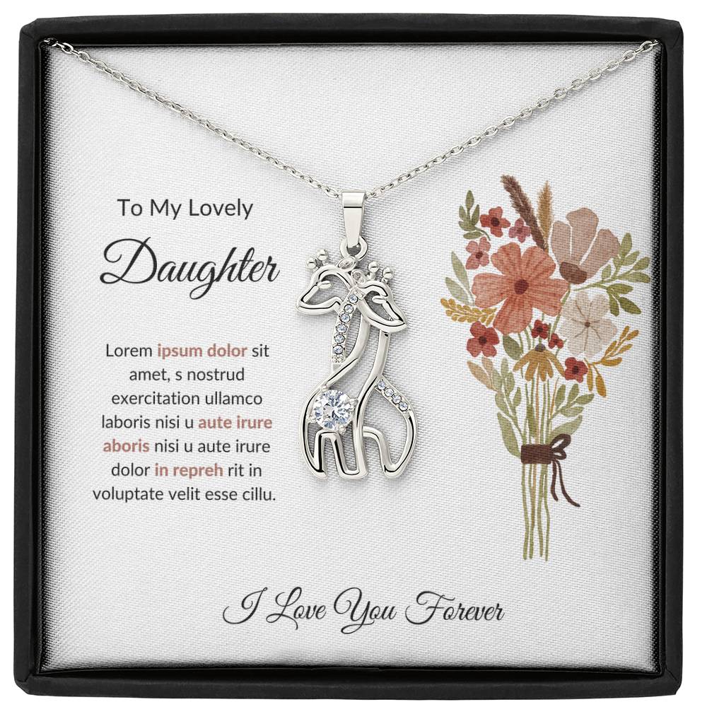 To My Lovey Daughter Lorem Ipsum Flower Bouquet-Express Your Love Gifts