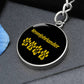 Kromfohrlander Mama Circle Keychain Stainless Steel or 18k Gold Dog Mom Pendant-Express Your Love Gifts