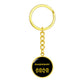 Kromfohrlander Mama Circle Keychain Stainless Steel or 18k Gold Dog Mom Pendant-Express Your Love Gifts