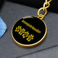 Kromfohrlander Mama Circle Keychain Stainless Steel or 18k Gold Dog Mom Pendant-Express Your Love Gifts