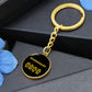 Kromfohrlander Mama Circle Keychain Stainless Steel or 18k Gold Dog Mom Pendant-Express Your Love Gifts