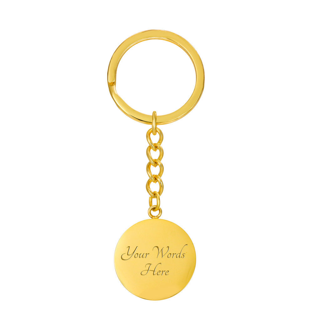 Kromfohrlander Mama Circle Keychain Stainless Steel or 18k Gold Dog Mom Pendant-Express Your Love Gifts