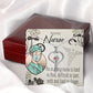 An Amazing Nurse Heart Scope Necklace Red Swarovski Crystal Adjustable Chain 18-22"-Express Your Love Gifts