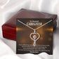 Rockstar Caregiver Heart Scope Necklace Red Swarovski Crystal Adjustable Chain 18-22"-Express Your Love Gifts