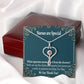 Nurses are Special Heart Scope Necklace Red Swarovski Crystal Adjustable Chain 18-22"-Express Your Love Gifts