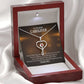 Rockstar Caregiver Heart Scope Necklace Red Swarovski Crystal Adjustable Chain 18-22"-Express Your Love Gifts