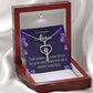 Extraordinary Nurse Heart Scope Necklace Red Swarovski Crystal Adjustable Chain 18-22"-Express Your Love Gifts