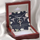 Favorite Nurse Heart Scope Necklace Red Swarovski Crystal Adjustable Chain 18-22"-Express Your Love Gifts