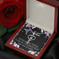 My Nurse, My Angel Heart Scope Necklace Red Swarovski Crystal Adjustable Chain 18-22"-Express Your Love Gifts