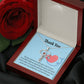 Gift Idea For Hospital Staff Heart Scope Necklace Red Swarovski Crystal Adjustable Chain 18-22"-Express Your Love Gifts