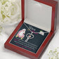My dear nurse sister Heart Scope Necklace Red Swarovski Crystal Adjustable Chain 18-22"-Express Your Love Gifts