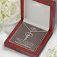 Medical Hero Appreciation Heart Scope Necklace Red Swarovski Crystal Adjustable Chain 18-22"-Express Your Love Gifts