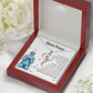 Nurse Prayer Necklace Heart Scope Necklace Red Swarovski Crystal Adjustable Chain 18-22"-Express Your Love Gifts