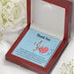 Gift Idea For Hospital Staff Heart Scope Necklace Red Swarovski Crystal Adjustable Chain 18-22"-Express Your Love Gifts
