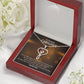 Rockstar Caregiver Heart Scope Necklace Red Swarovski Crystal Adjustable Chain 18-22"-Express Your Love Gifts