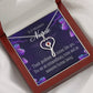 Extraordinary Nurse Heart Scope Necklace Red Swarovski Crystal Adjustable Chain 18-22"-Express Your Love Gifts
