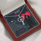 For the most wonderful nurse girlfriend Heart Scope Necklace Red Swarovski Crystal Adjustable Chain 18-22"-Express Your Love Gifts
