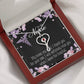 My Nurse, My Angel Heart Scope Necklace Red Swarovski Crystal Adjustable Chain 18-22"-Express Your Love Gifts