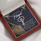 Nurses are Like Angels Heart Scope Necklace Red Swarovski Crystal Adjustable Chain 18-22"-Express Your Love Gifts