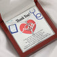 Gift Idea For Medical Staff Heart Scope Necklace Red Swarovski Crystal Adjustable Chain 18-22"-Express Your Love Gifts