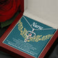 Thank You Medical Hero Heart Scope Necklace Red Swarovski Crystal Adjustable Chain 18-22"-Express Your Love Gifts