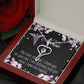 My Nurse, My Angel Heart Scope Necklace Red Swarovski Crystal Adjustable Chain 18-22"-Express Your Love Gifts