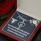 Deep Respect Heart Scope Necklace Red Swarovski Crystal Adjustable Chain 18-22"-Express Your Love Gifts
