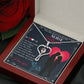 For the most wonderful nurse girlfriend Heart Scope Necklace Red Swarovski Crystal Adjustable Chain 18-22"-Express Your Love Gifts