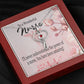 To a Wonderful Nurse Heart Scope Necklace Red Swarovski Crystal Adjustable Chain 18-22"-Express Your Love Gifts
