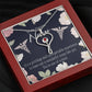 Favorite Nurse Heart Scope Necklace Red Swarovski Crystal Adjustable Chain 18-22"-Express Your Love Gifts