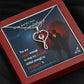 To My Cardiologist Heart Scope Necklace Red Swarovski Crystal Adjustable Chain 18-22"-Express Your Love Gifts