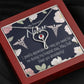 God Bless You Abundantly! Heart Scope Necklace Red Swarovski Crystal Adjustable Chain 18-22"-Express Your Love Gifts